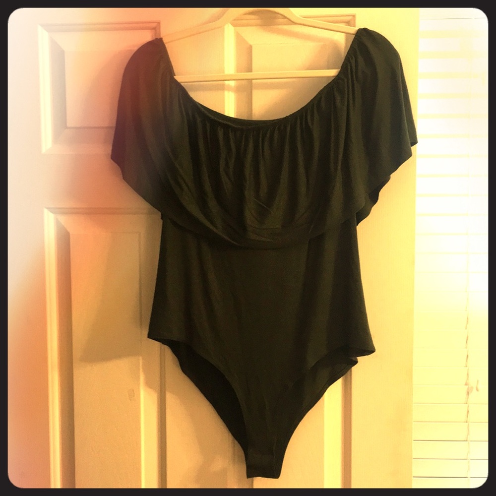 Olive green bodysuit
